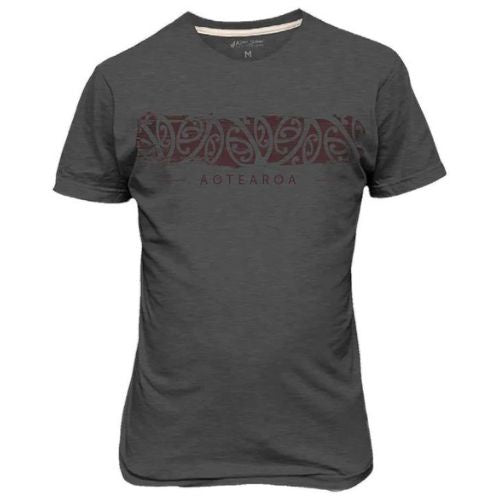 Adults Aotearoa Tee - Charcoal Marle