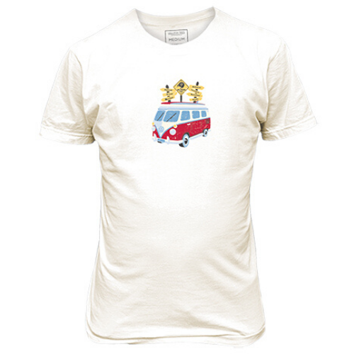 Adults Combi Signpost Tee - Cream - 2XL