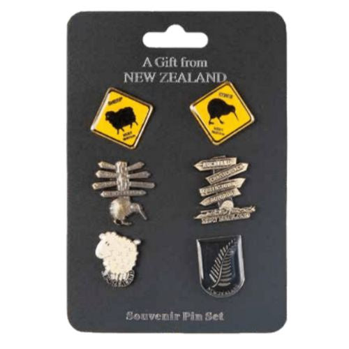 roadsigns, sheep & ferns badge