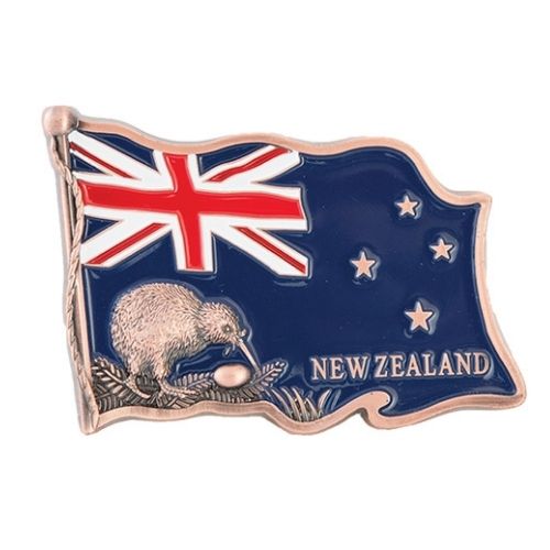 Kiwi Flag Magnet Copper