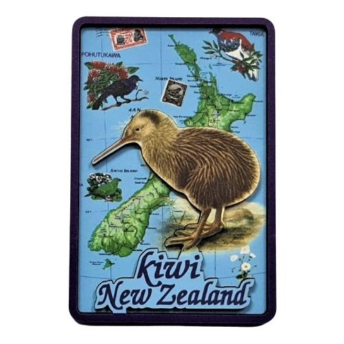 New Zealand & Kiwi Magnet