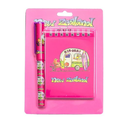 Combi Van Notebook Pen & Set - Pink