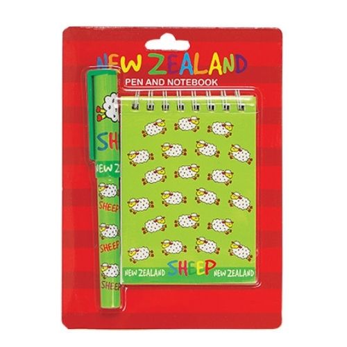 Sheep Notebook & Pen Set Green