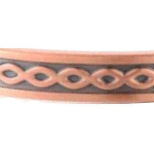 Copper Bracelet Celtic Weave With Magnets