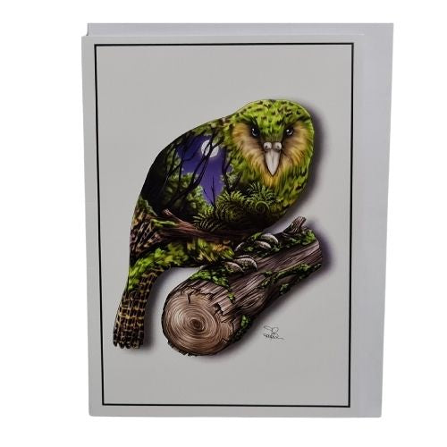 Sophie Blokker Greeting Card - New Zealand Kakapo