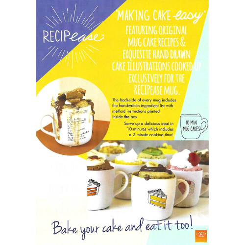 Recipease - Cake Mug - Blueberry Ricotta