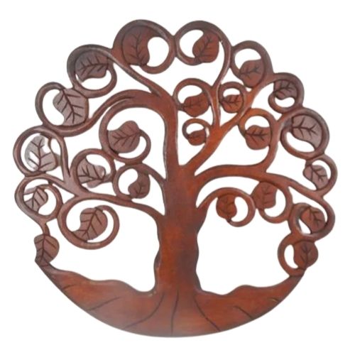 Carved Panel - Tree of Life - Brown