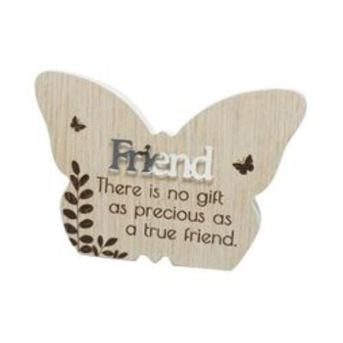 Butterfly Message Plaque - Friend