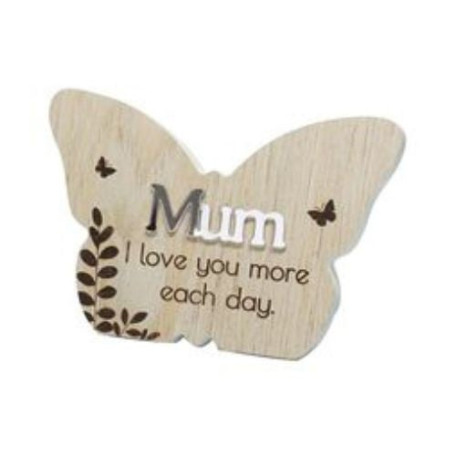Butterfly Message Plaque - Mum