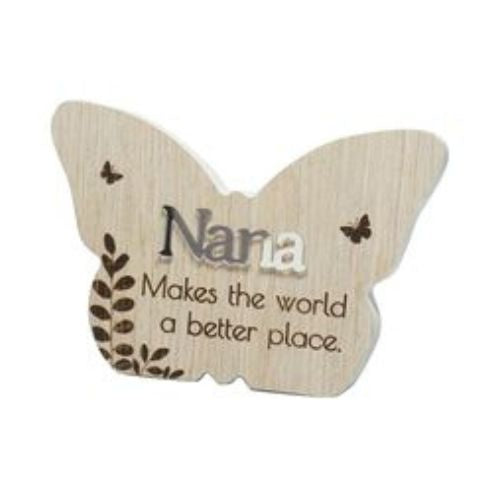 Butterfly Message Plaque - Nana
