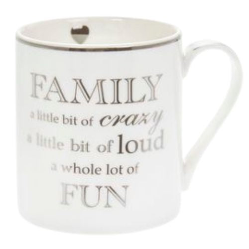 Silver Sentiment Mug - Family