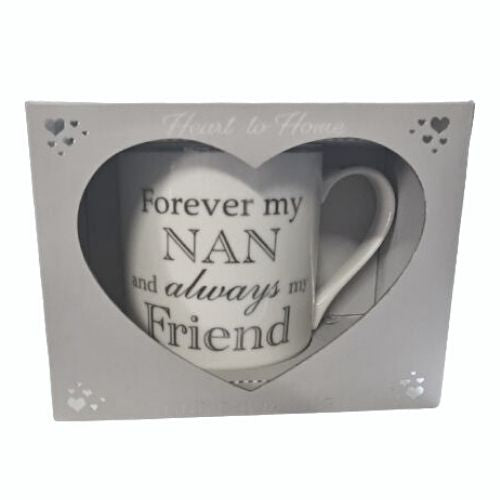 Silver Sentiment Mug - Nan