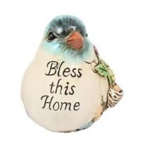 Cute Bird with Wording Rock - Bless This Home