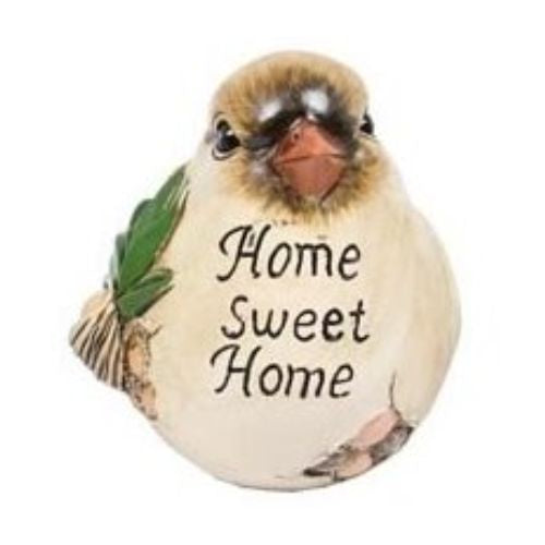 Cute Bird with Wording Rock - Home Sweet Home