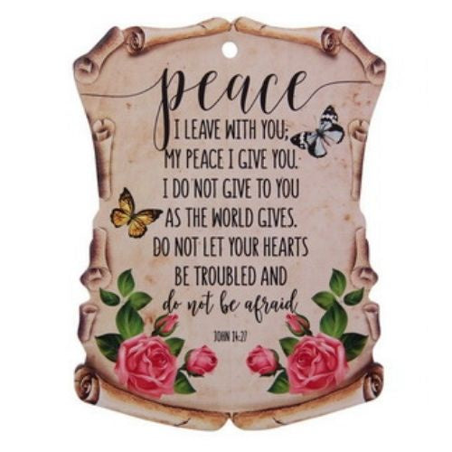 Inspirational Scroll Plaque - Peace