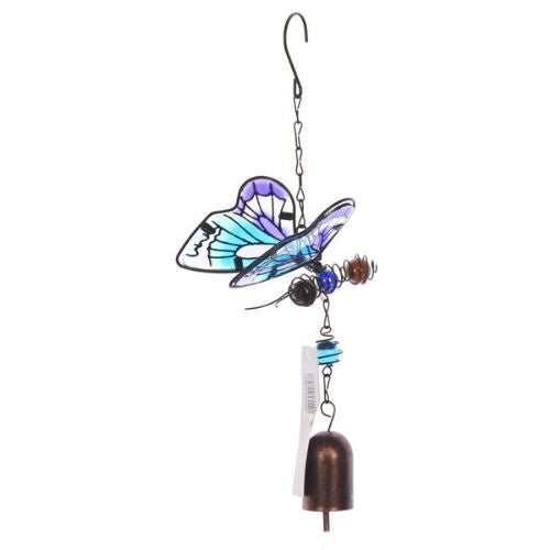 Insect Wind Chime with Bell -  Aqua