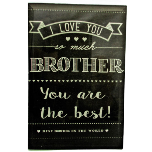 My Brother Glass Plaque