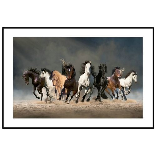 Horses Print in Frame