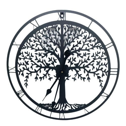 Tree of Life Clock - Black