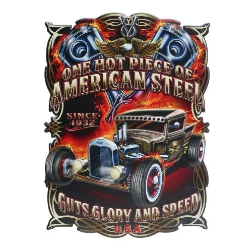 American Steel Tin Sign