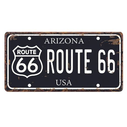 Route 66 Number Plate