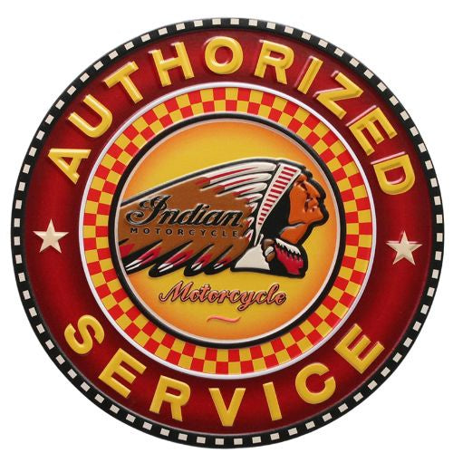 Indian Motorcycle Service Sign
