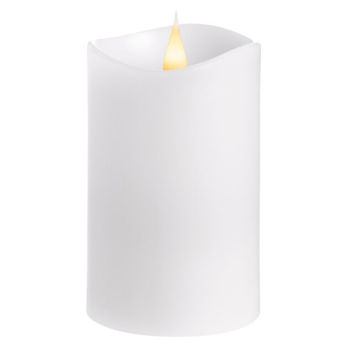 White Column Candle Medium