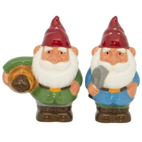 Gnome with Trowel Bucket Salt & Pepper Set