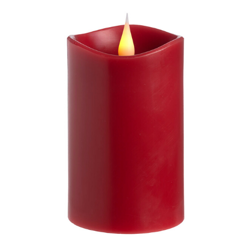 Red Column Candle Medium