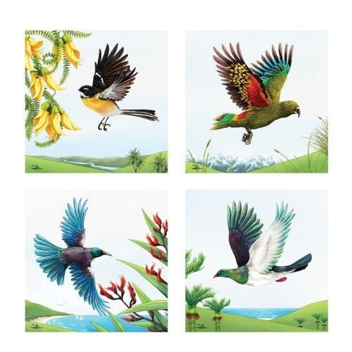 Sophie Blokker Ceramic Coasters - Birds in Flight
