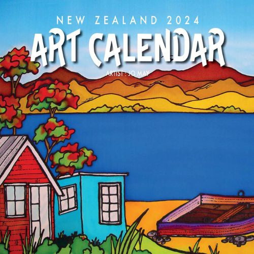 Jo May New Zealand Artwork Wall Calendar - 2024