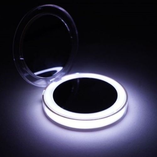 Blush LED Compact Mirror