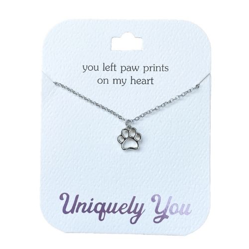 Uniquely You Pendant, Paw Prints