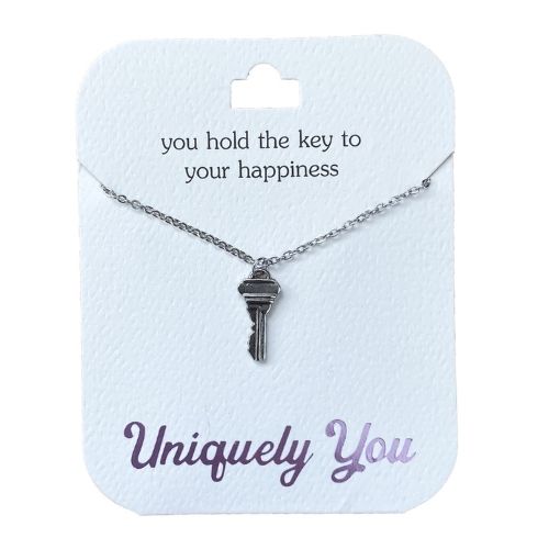 Uniquely You Pendant, Key to Happiness