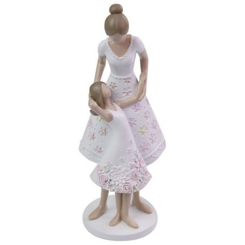 Mother & Daughter in Pose Figurine - 23cm