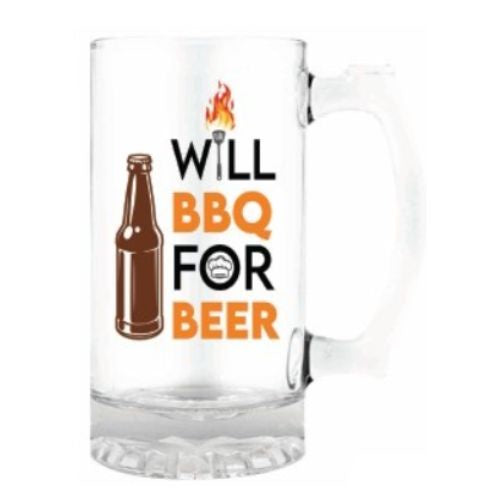 Will BBQ For Beer Stein