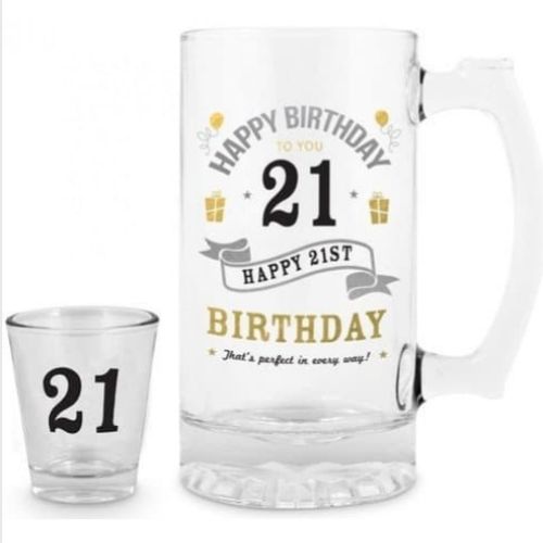 Beer Stein - Shot & Stein Set - 21st