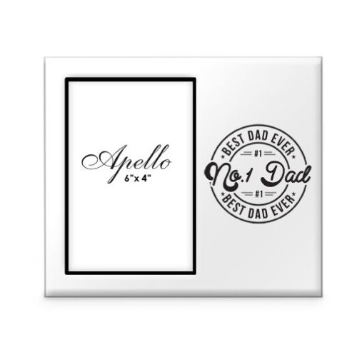 No 1 Dad Wooden Side Frame