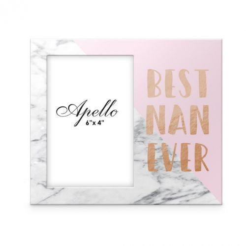 Nan Marble Wooden Side Frame