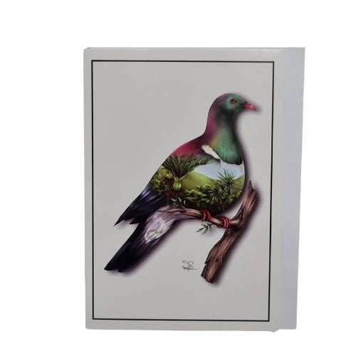 Sophie Blokker Greeting Card - New Zealand Wood Pigeon - Kereru