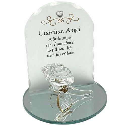 Memorial Rose Plaque Guardian Angel