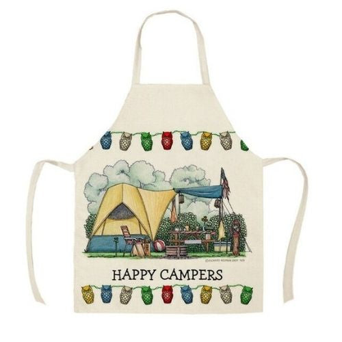 Happy Campers Apron - Happy Campers in Tent