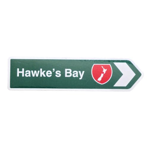 Hawkes Bay Roadsign Magnet Green