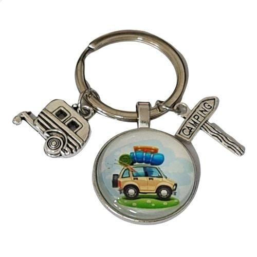 Happy Camper Fully Loaded Keychain
