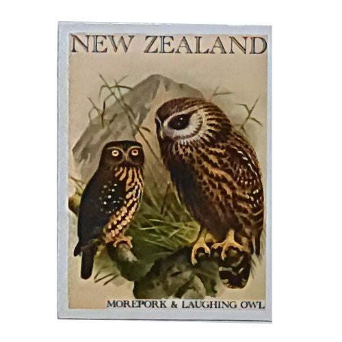 Art Magnet - Morepork & Laughing Owl