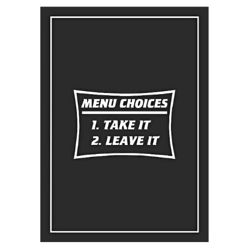 BBQ Rules/Menu Choices Tea Towel Twin Pack