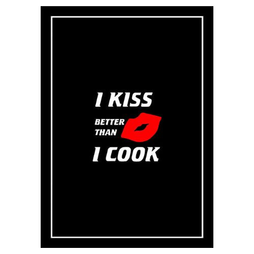 BBQ Rules/I Kiss Better Than I Cook Tea Towel Twin Pack