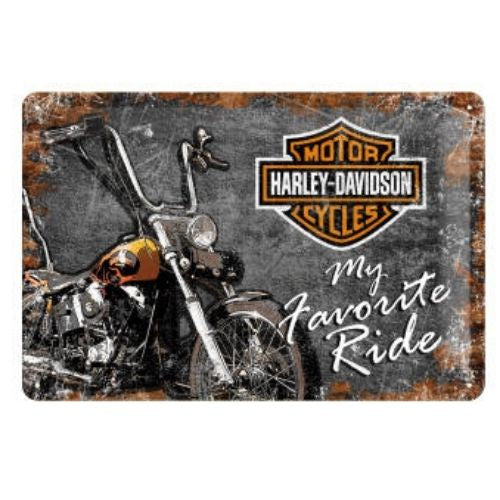 Harley Davidson My Favourite Ride Tin Sign