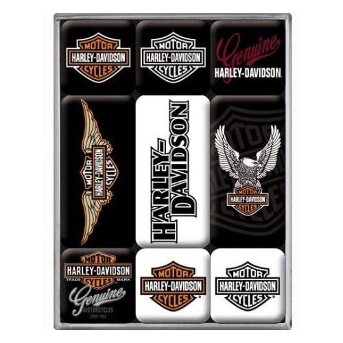 Harley Davidson Logo's Magnet Set