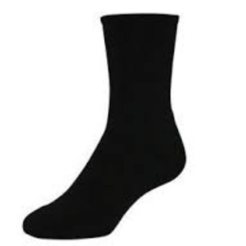 Mens Merino Terry Black Socks